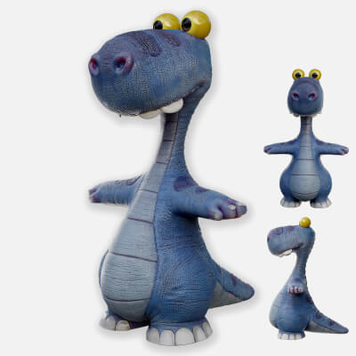 Cute Cartoon Dinosaur
