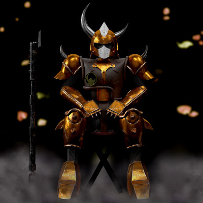 Demon Altar Fighter Mecha Samurai Anime Characters Blazing
