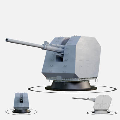 HPJ-45 130mm Naval Gun Type 055 Destroyer Main Cannon