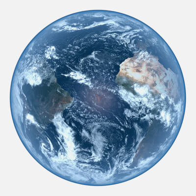 HD Realistic Earth Model Blue Earth Cloud Atmosphere Movie