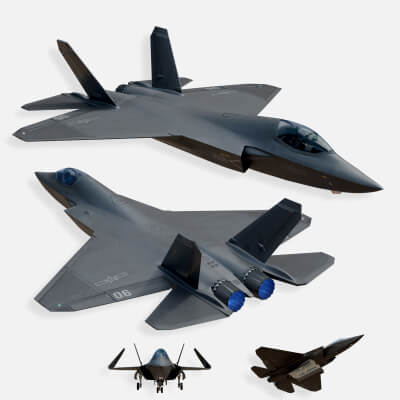 J-35 Chinese Carrier-Based Stealth Fighter Jet by qyqlq3q