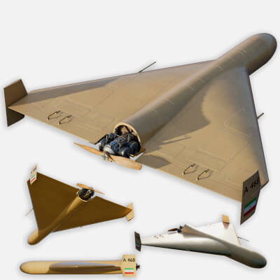 Shahed-136 Iranian Loitering Munition Unmanned Aerial Vehicl