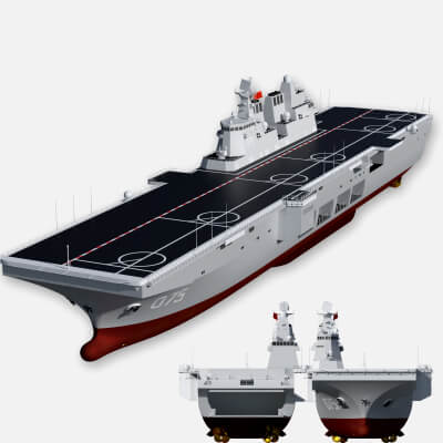 The China Type 075 Amphibious Assault Ship by qyqlq3q