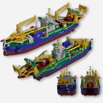 Tiankun Heavy-Duty Self-Duty Cutter Suction Dredger