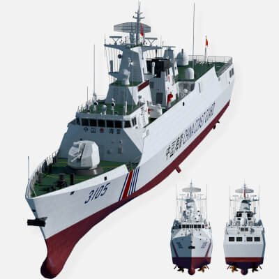Type 056 Variant Coast Guard Ship China Vessel 3105