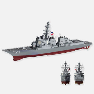 US Arleigh Burke Class Destroyer Warship Arleigh Burke Aegis