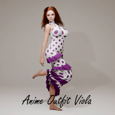 Anime Outfit Viola for Genesis 9