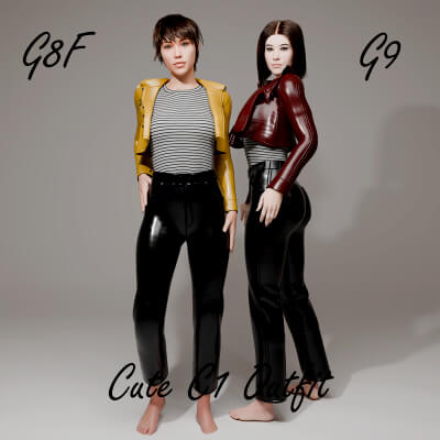 Cute S1 Outfit for Genesis 8 Female / Genesis 9