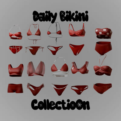 Daily Bikini Collection for Genesis 9 by R3DCloth