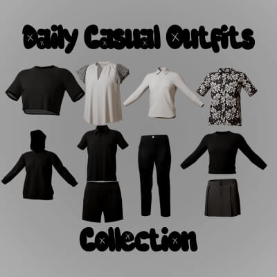Daily Casual Collection 1 for Genesis 9 by R3DCloth