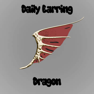 Daily Earrings Dragon for Genesis 9