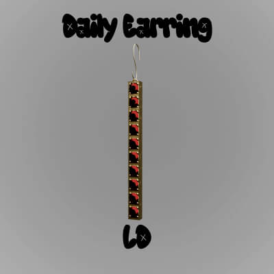 Daily Earrings LD for Genesis 9