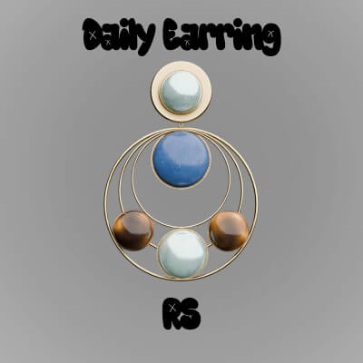 Daily Earrings RS for Genesis 9