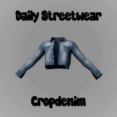 Daily Streetwear CropDenim for Genesis 9