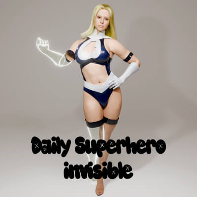 Daily Superhero Invisible for Genesis 9 by R3DCloth