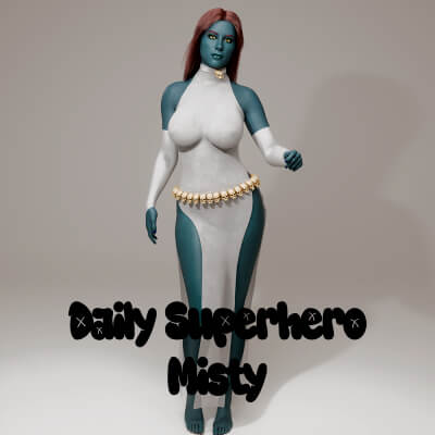 Daily Superhero Misty for Genesis 9 by R3DCloth