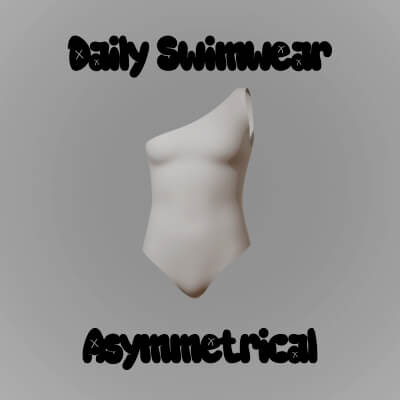 Daily Swimwear Asymmetrical for Genesis 9