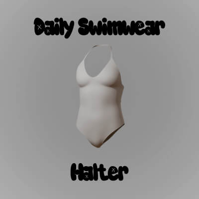 Daily Swimwear Halter for Genesis 9