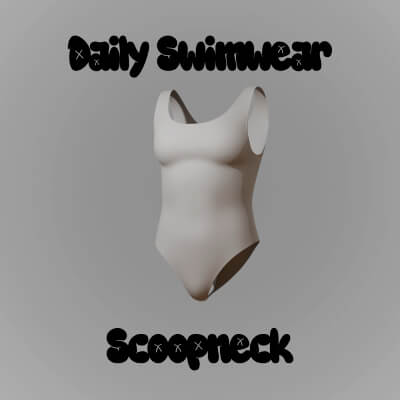 Daily Swimwear Scoopneck for Genesis 9