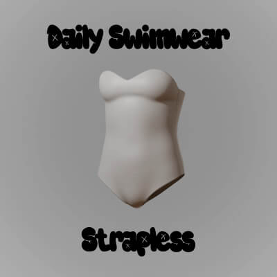 Daily Swimwear Strapless for Genesis 9