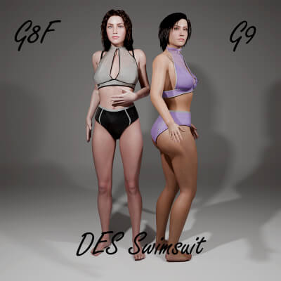 DES Swimsuit for Genesis 8 Female / Genesis 9