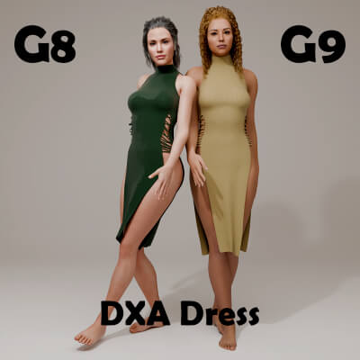 DXA Dress for Genesis 8 Female / Genesis 9