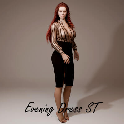 Evening Dress ST for Genesis 9