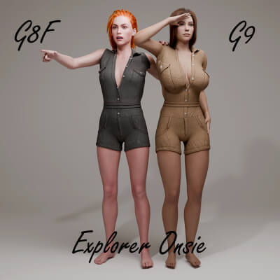 Explorer Onesie for Genesis 8 Female / Genesis 9