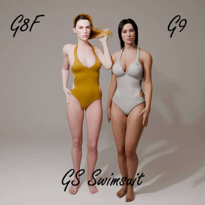 GS Swimsuit for Genesis 8 Female / Genesis 9