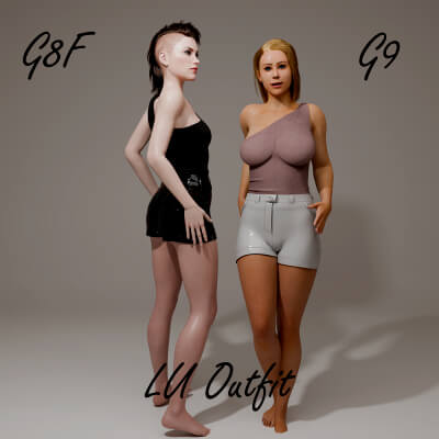 LU Outfit for Genesis 8 Female / Genesis 9