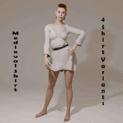 Medieval Skirt for Genesis 9