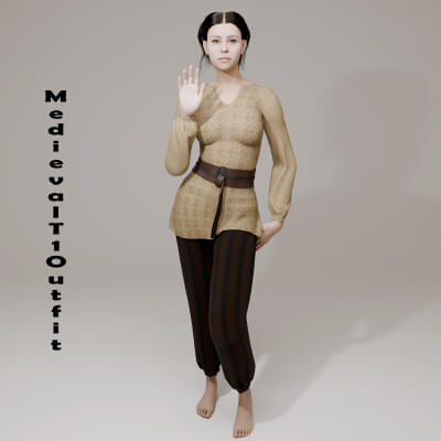 Medieval T1 Outfit for Genesis 9