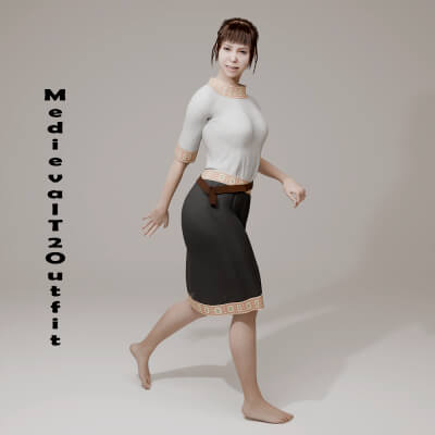 Medieval T2 Outfit for Genesis 9