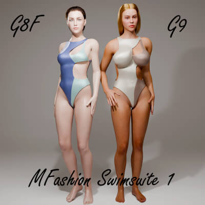 MFashion Swimsuite 1 for Genesis 8 Female / Genesis 9