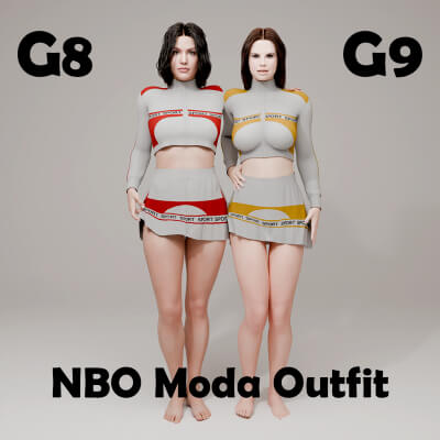 NBO Moda Outfit for Genesis 8 Female / Genesis 9