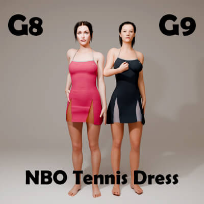 NBO Tennis Dress for Genesis 8 Female / Genesis 9