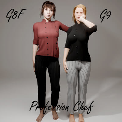 Professional Chef for Genesis 8 Female / Genesis 9