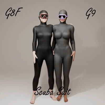 Scuba Suit for Genesis 8 Female / Genesis 9