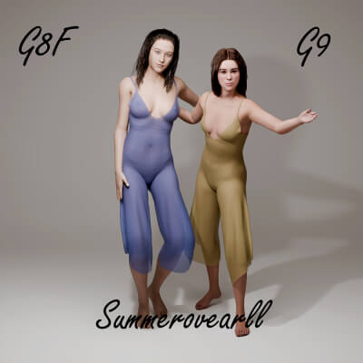Summer Overall for Genesis 8 Female / Genesis 9