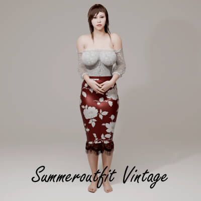 Summeroutfit Vintage for Genesis 9 by R3DCloth
