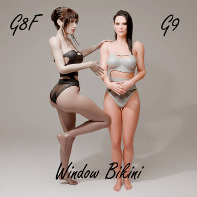 Window Bikini for Genesis 8 Female / Genesis 9