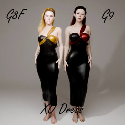 XO Dress for Genesis 8 Female / Genesis 9