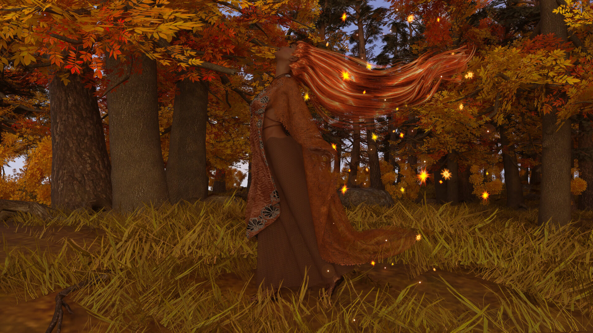 Fall Realistic Coming of Fall by Radkres | RenderHub Wallpapers