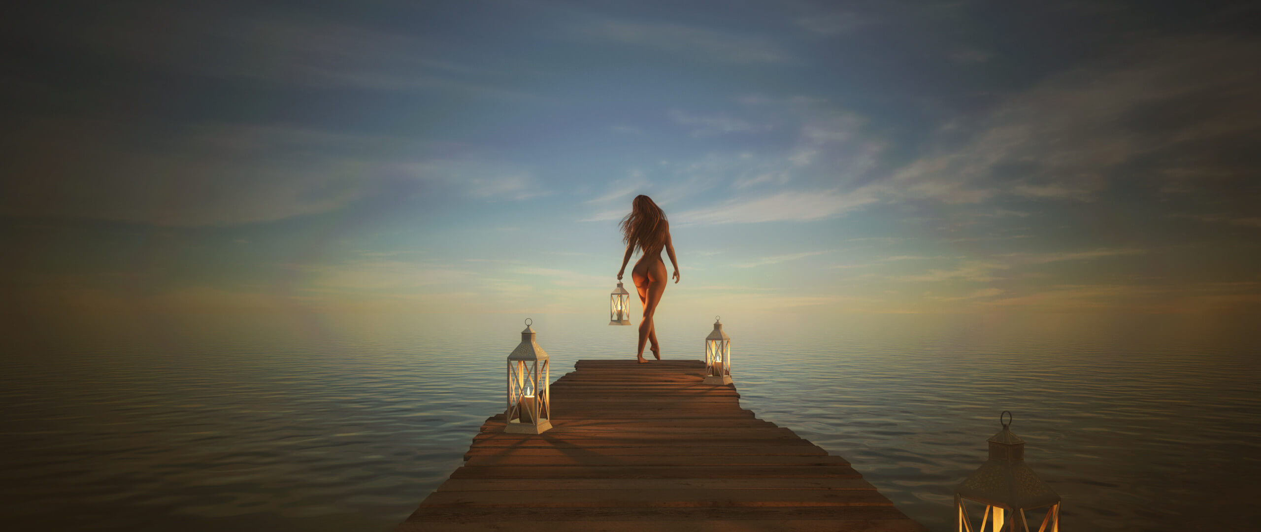 Skinny Dip 3D Desktop HD Wallpaper