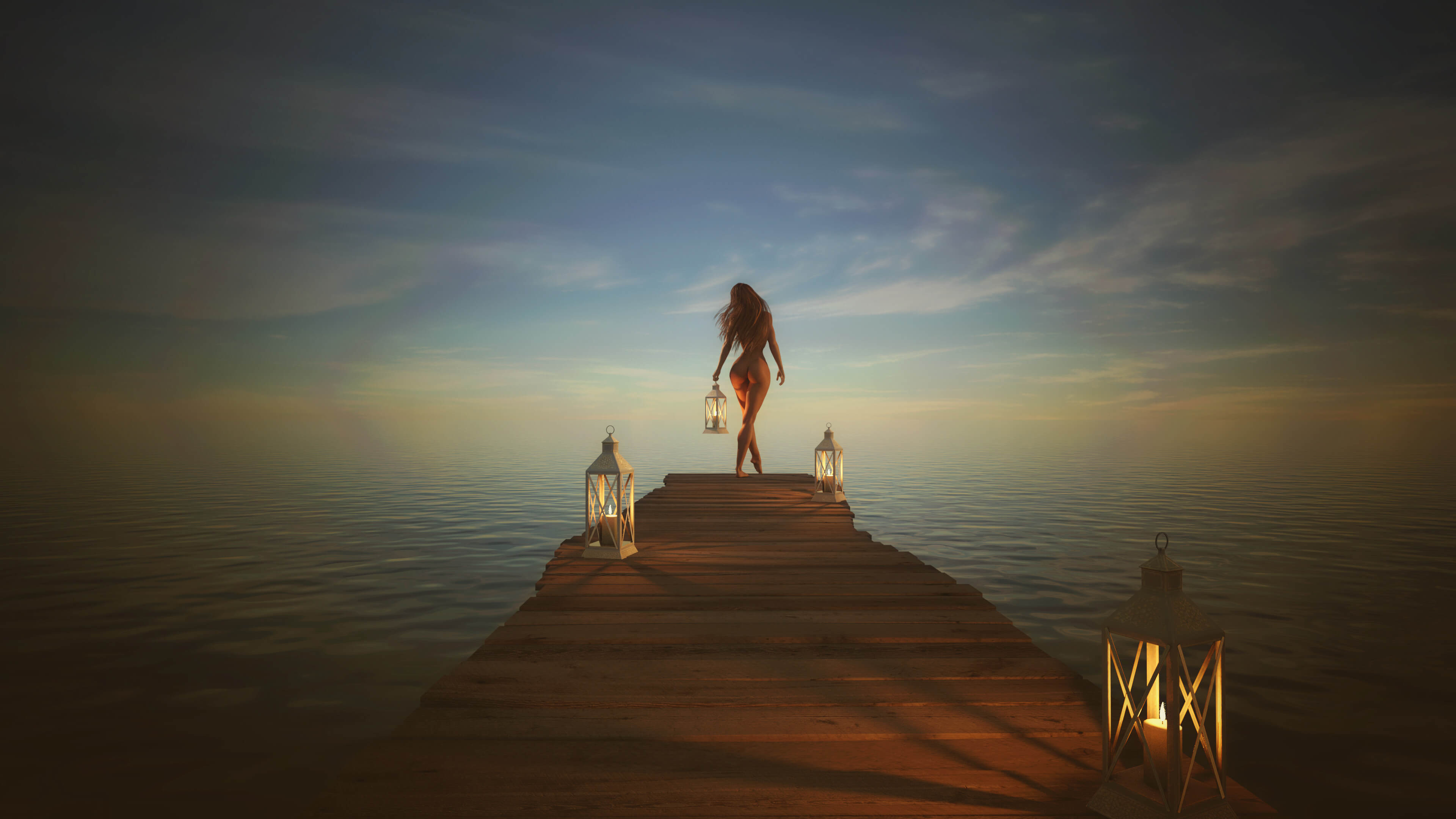 Skinny Dip 3D Desktop HD Wallpaper