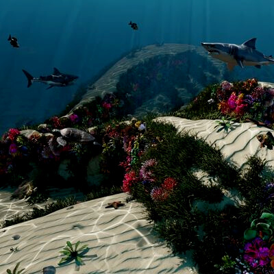 Coral Reef - in Blender