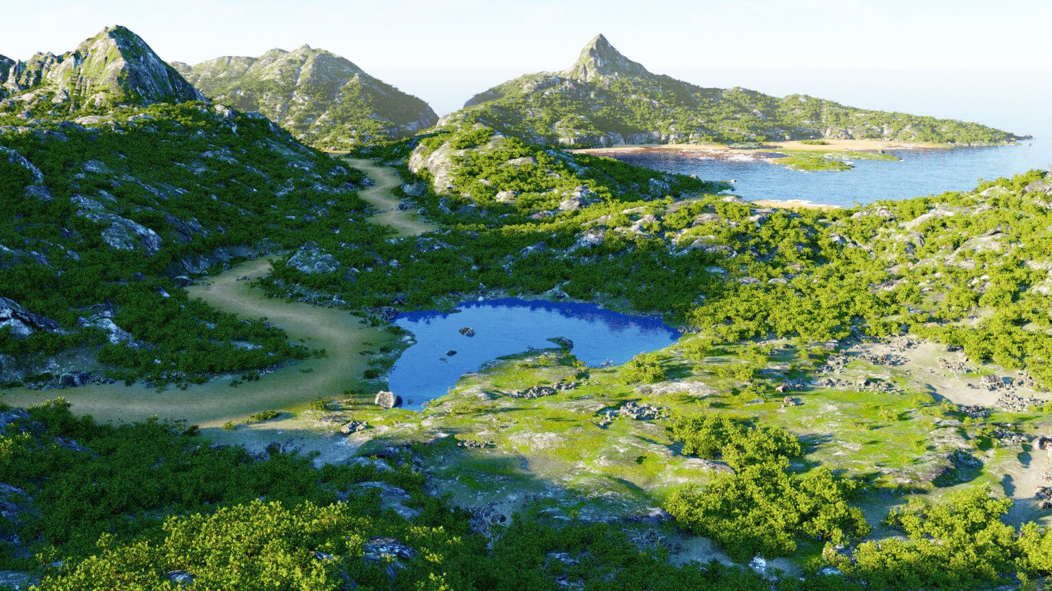 Habitable Island 3D Model by raffyraffy