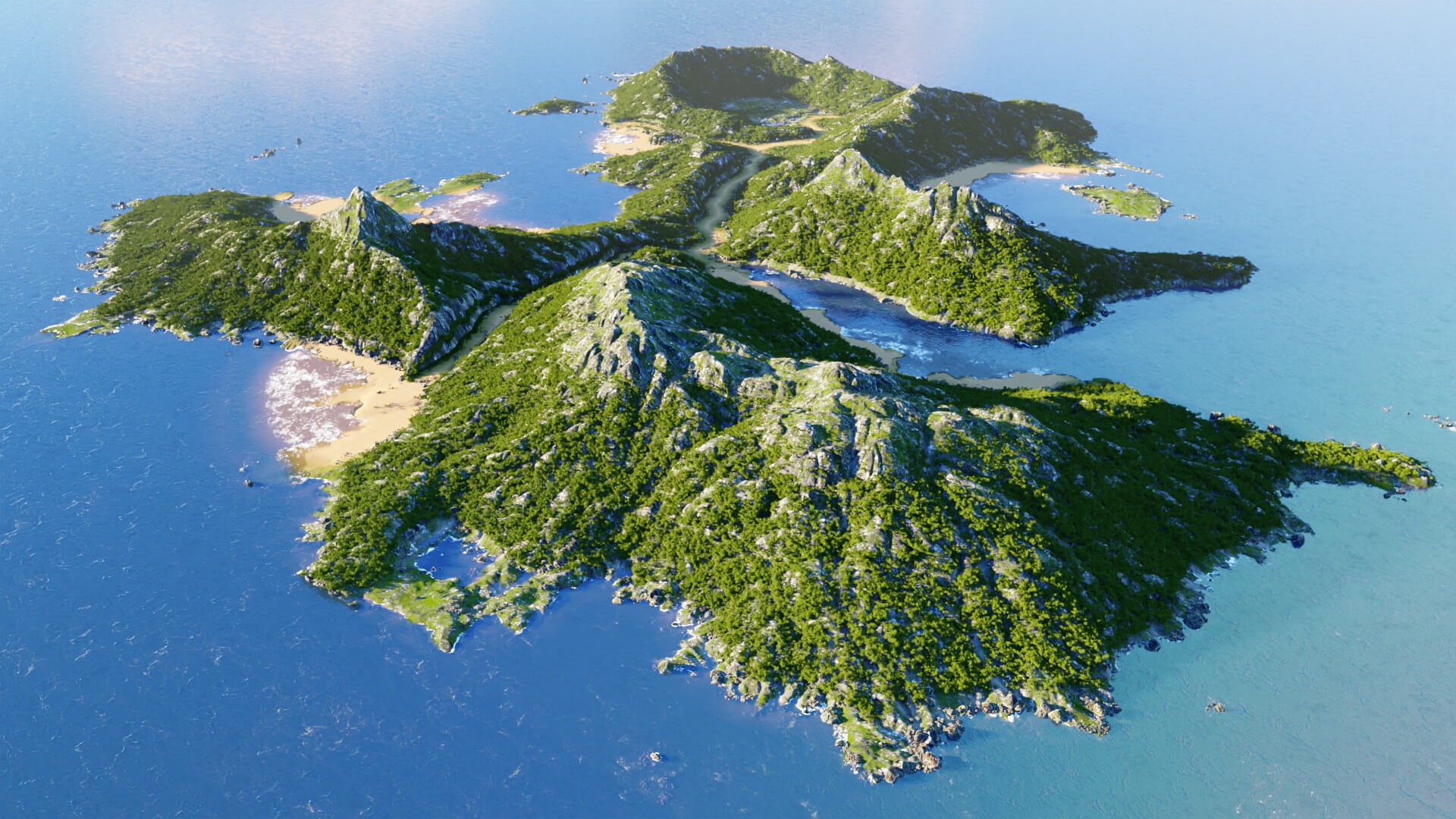 Habitable Island 3D Model by raffyraffy