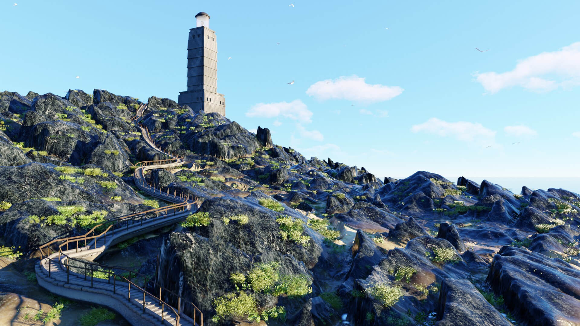The Lighthouse Rock - 3D Model by raffyraffy