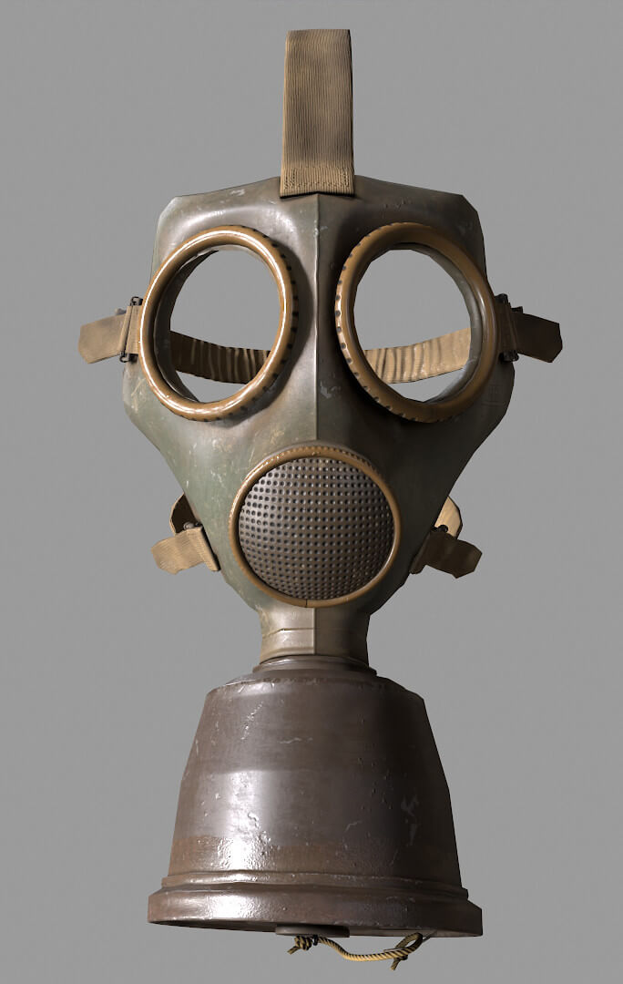 Gas Mask 3D Model by Rajiv singha